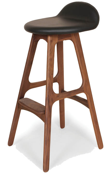We love France & Son for their reproduction pieces like this Buch Bar Stool in walnut and leather. Ergonomic and stunning, the smooth form creates a casual feel with an air of sophistication. FranceAndSon.com